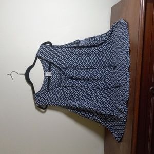 Terra & Sky Sleeveless Geometric Top 1X